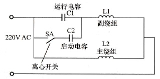 單相雙電容電動(dòng)機(jī)正確接線方法